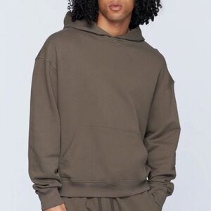 Kotn Hoodie Sweatshirt Brown Tan Size XS Unisex 100% Cotton Pullover